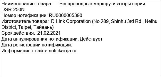 Беспроводные маршрутизаторы серии DSR-250N