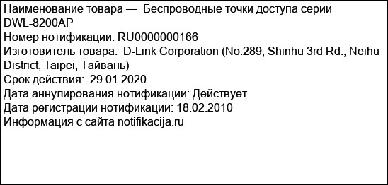 Беспроводные точки доступа серии DWL-8200AP