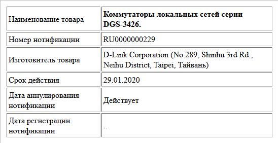 Коммутаторы локальных сетей серии DGS-3426.